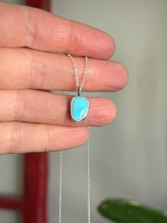 Royston Royal Blue Turquoise Little Necklace in Blue