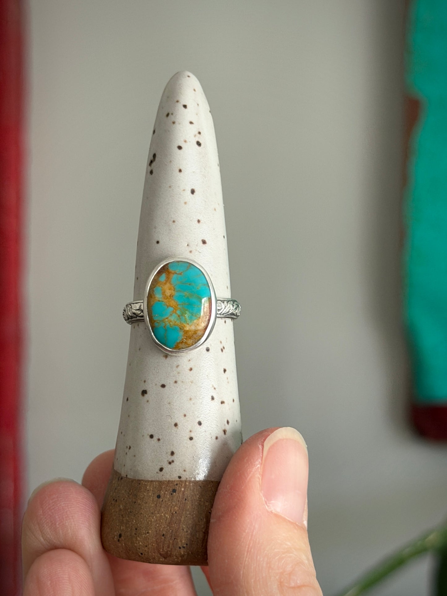 Royston Turquoise Ring size 7.75