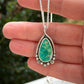 Emerald Valley Turquoise Wishbone Pendant
