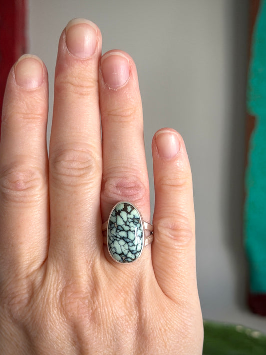 Poseidon Variscite Ring in size 7.75