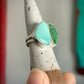 Desert Bloom Variscite + Royston Turquoise Semi Adjustable Ring size 8.25