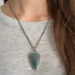 Royston Turquoise Art Deco Pendant in Blue