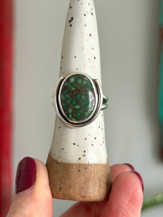 Patagonia Turquoise Horseshoe Ring size 9-1/4