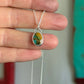Little Royston Royal Blue Turquoise Necklace in Yellow Ochre + Teal