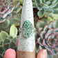 Nautilus Variscite Ring size 8.75 Swirl Flower Band