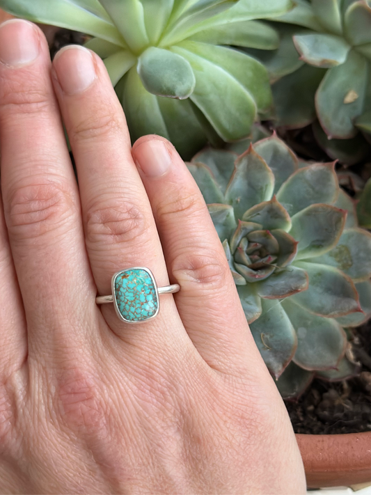 Catalina Turquoise Ring in Blue in size 7