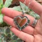 Polychrome Jasper Radiant Heart Pendant in Red v2