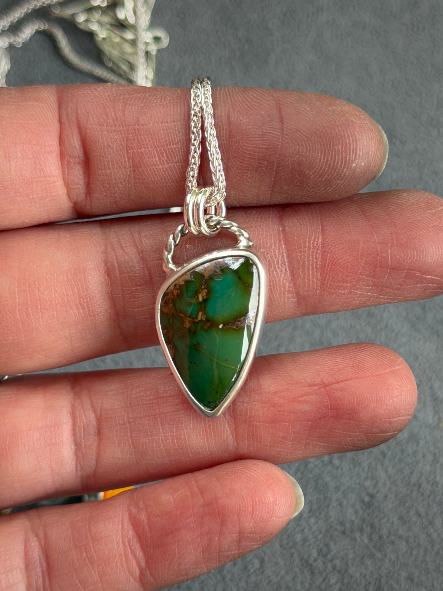 High Grade Royston Turquoise Pendant