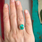Emerald Valley Turquoise Ring Twist Band in Green size 6.75