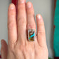 Royston Ribbon Turquoise Ring size 7.75