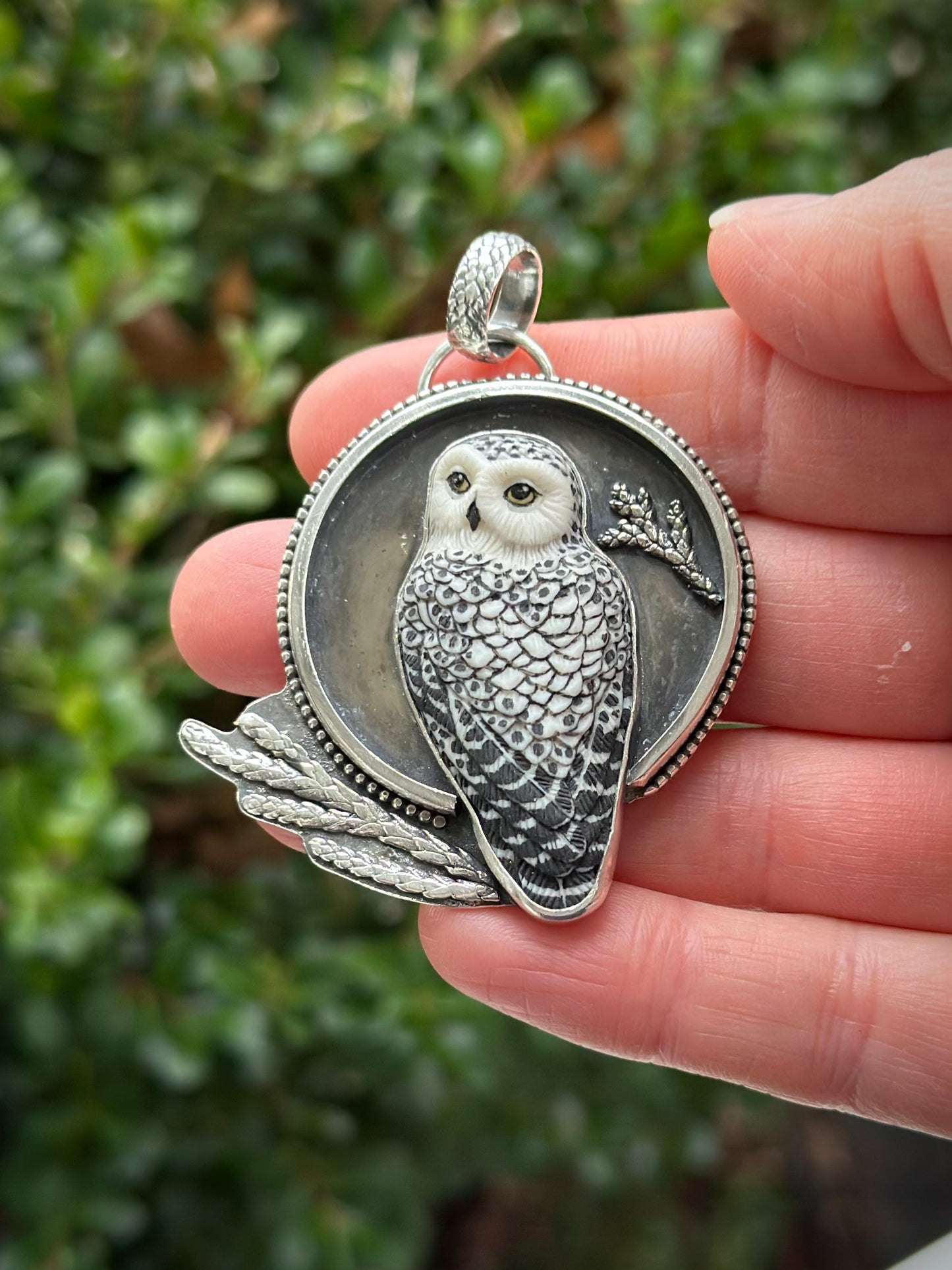 Snowy Owl Laura Mears Designs Pendant