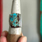 Golden Hills Turquoise Art Deco Ring in size 9.5
