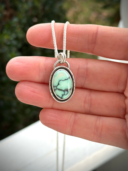 Calypso Variscite Oval Pendant