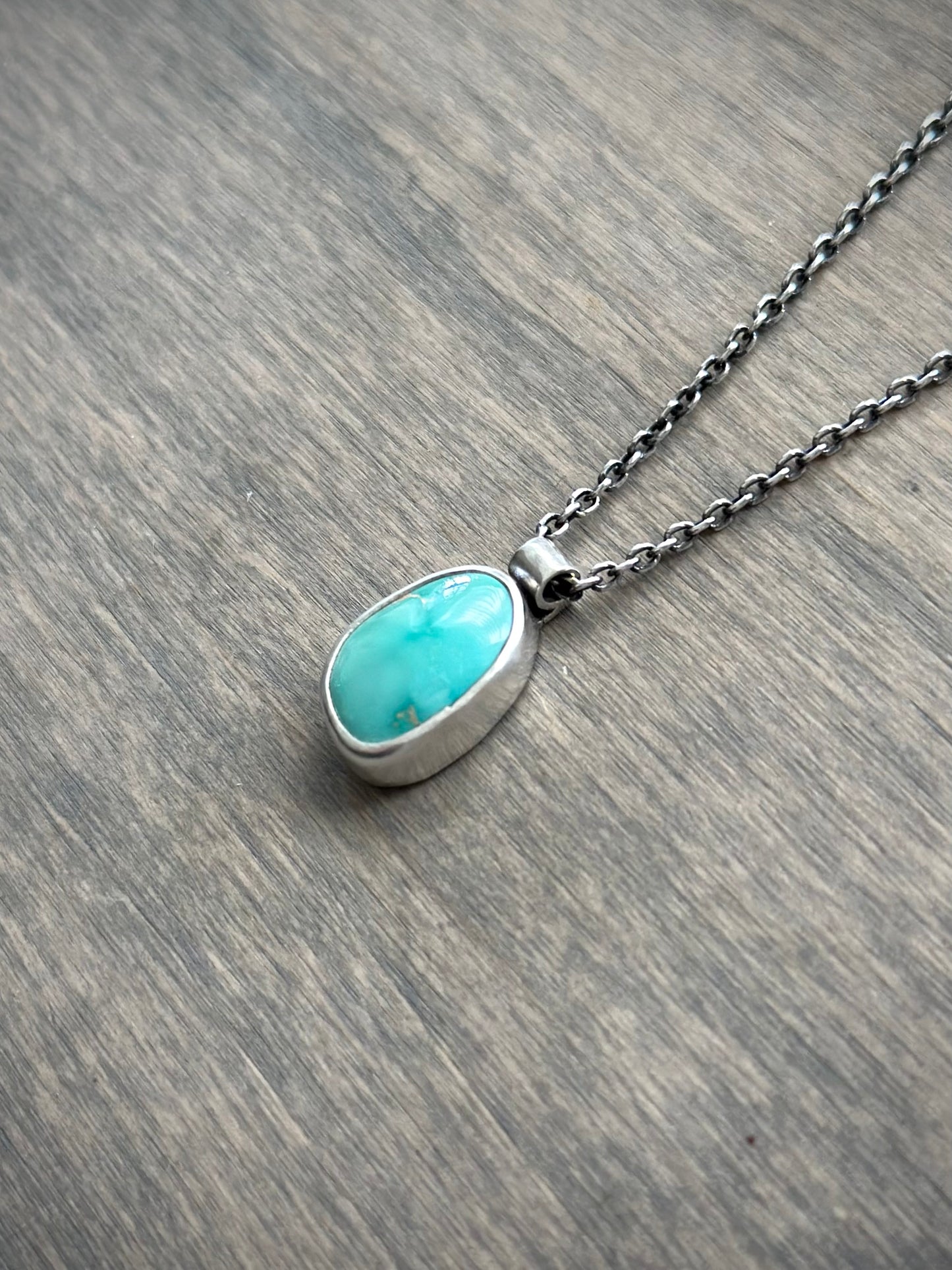 Fox Turquoise Pendant in Blue-green no. 1