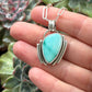 Fox Turquoise Art Deco Pendant in Blue v2