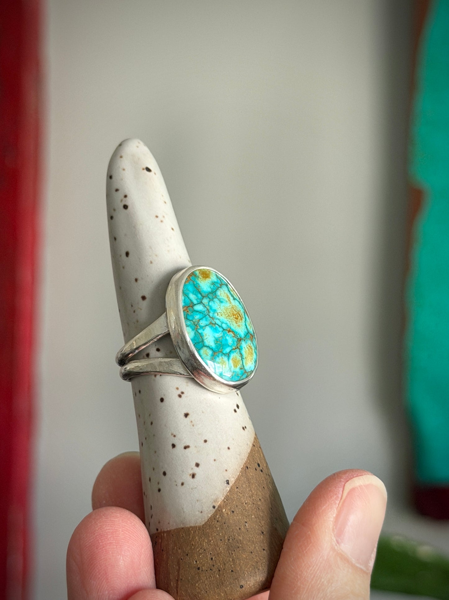 Turquoise Mountain Turquoise Ring in size 7.5