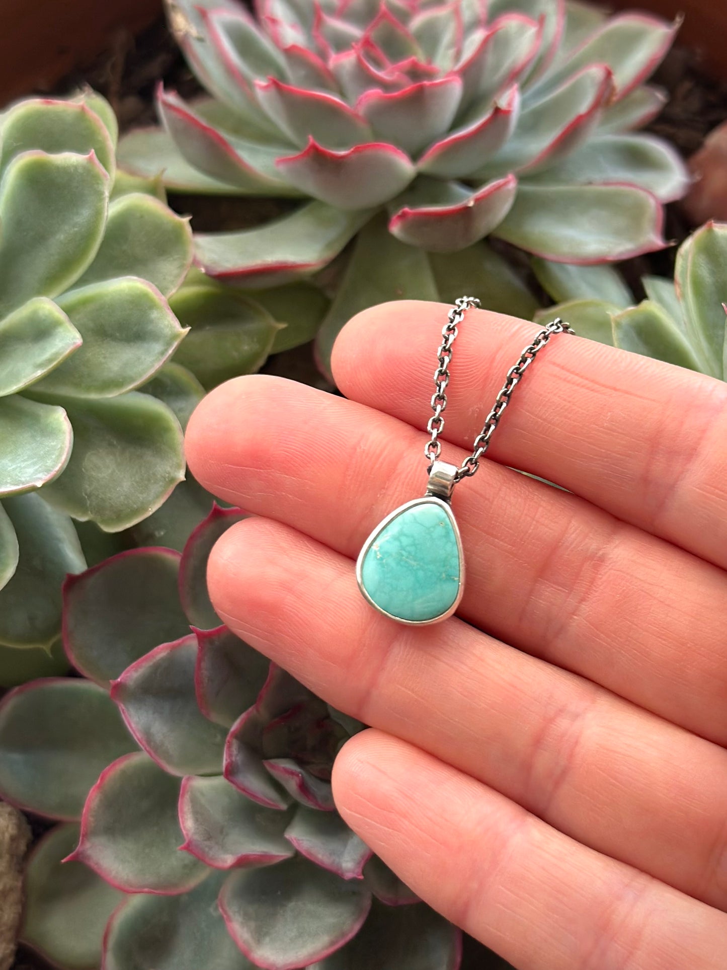 Fox Turquoise Pendant in Blue no. 4