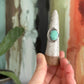 Desert Bloom Variscite Art Deco Ring in size 6-3/4