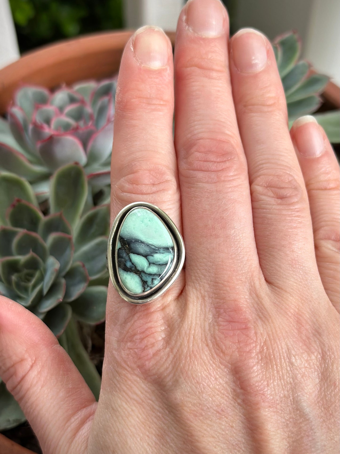 New Lander Variscite Ring in size 9