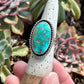 Sierra Bella Turquoise Chunky Twist Ring in size 7 to 7.25