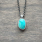 Fox Turquoise Pendant in Blue-green no. 1