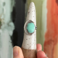 Desert Bloom Variscite Art Deco Ring in size 6-3/4
