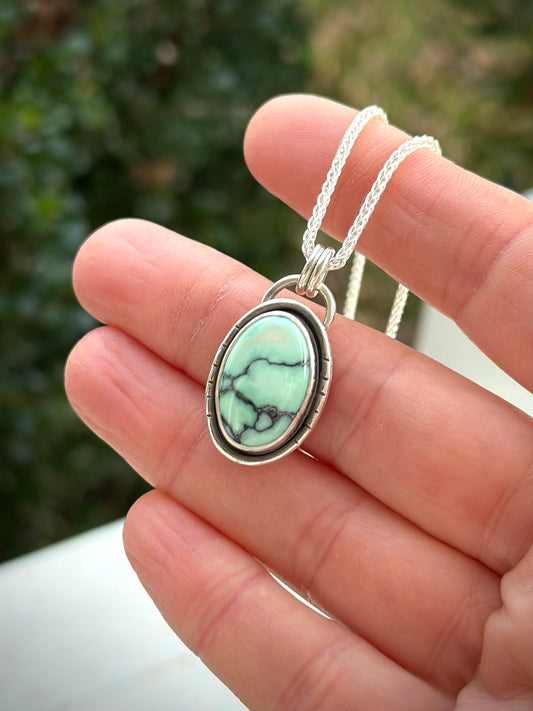 Calypso Variscite Oval Pendant