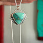 Desert Bloom Variscite Art Deco Pendant Small
