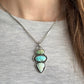 Color Totem Royston Turquoise, Blue Moon Turquoise + Emerald Basin Variscite Pendant