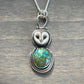 Catalina Turquoise + Laura Mears Owl Face Pendant