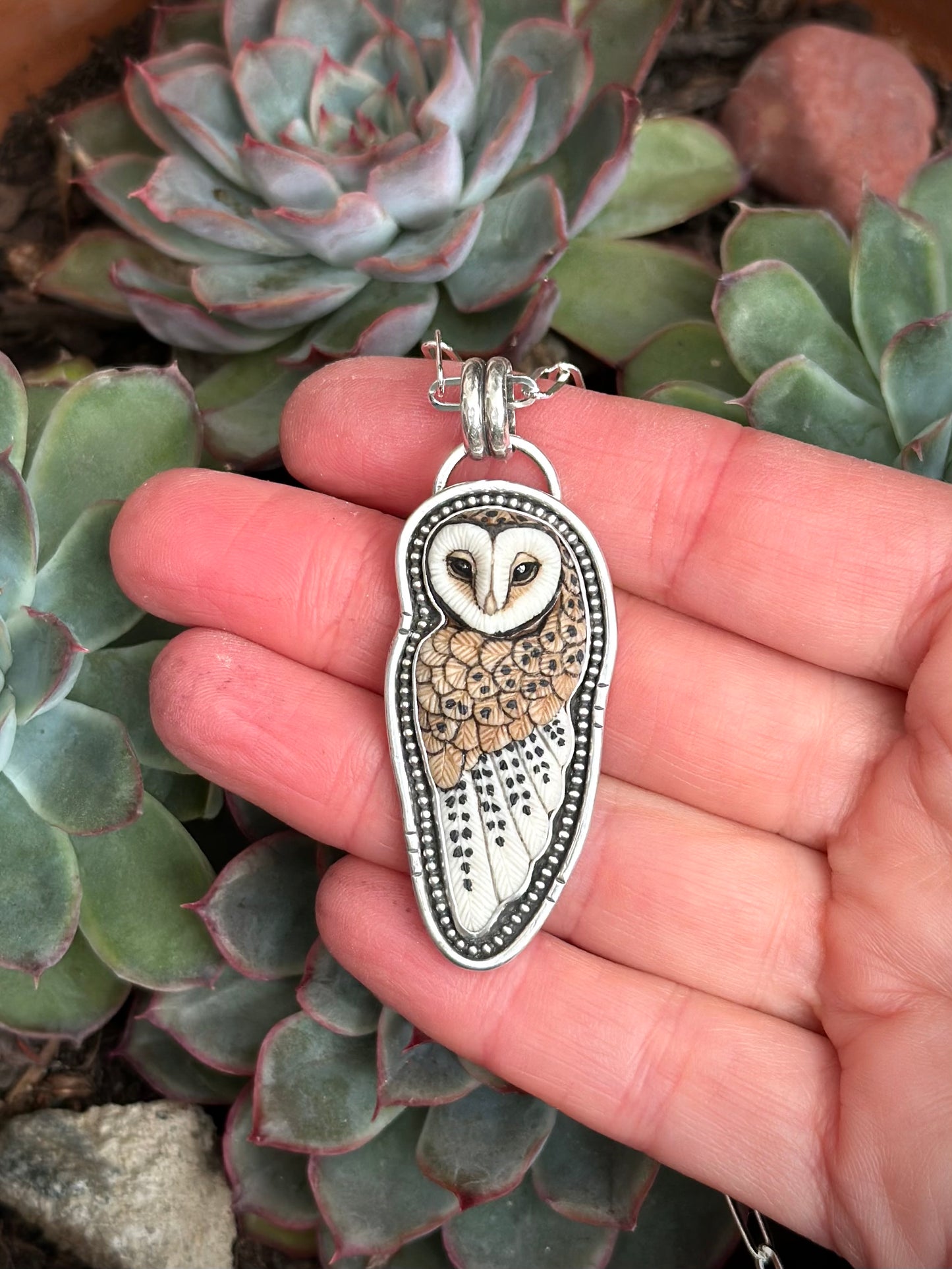 Laura Mears Full Owl Pendant