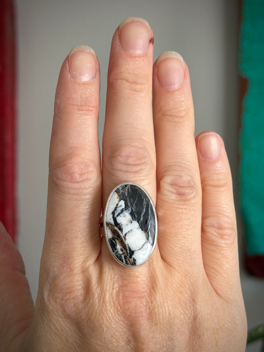 White Buffalo Ring in size 9
