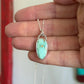 Royston Royal Blue Turquoise Necklace in pale green
