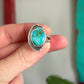 Thunderbird Turquoise Art Deco Ring size 7.5