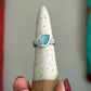 Coober Pedy Opal Ring Diamond Shape size 6.75 STAMPED BAND
