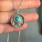 Indian Head Buffalo Nickel Emerald Valley Turquoise Necklace 1923