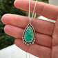 Emerald Valley Turquoise Wishbone Pendant