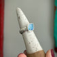 Coober Pedy Opal Ring Diamond Shape size 6.75 STAMPED BAND