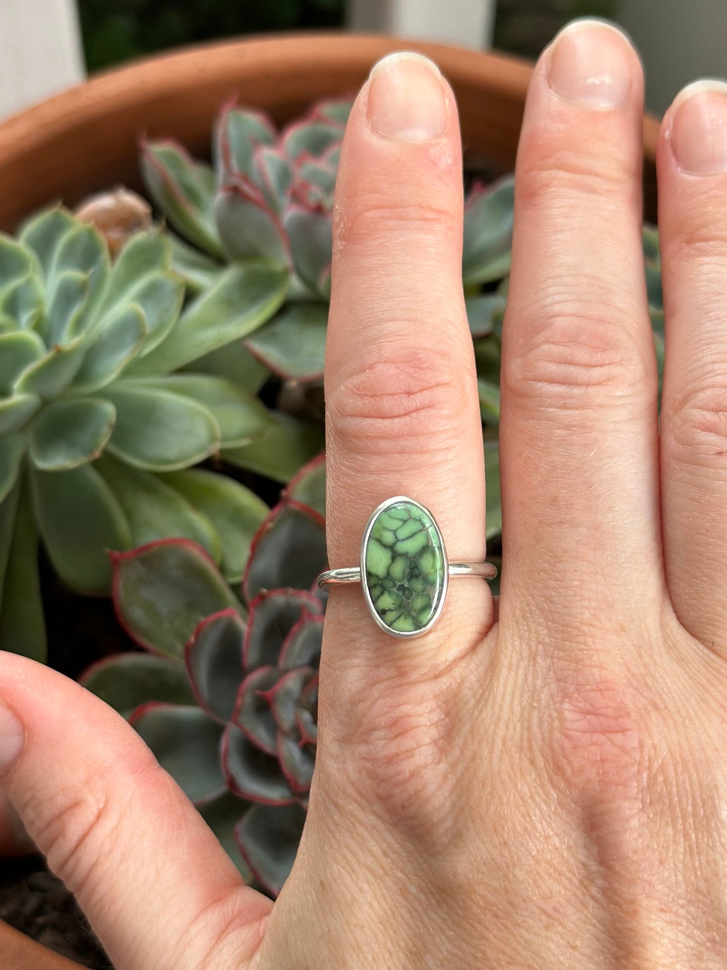 C+T Variscite Ring in size 8.25