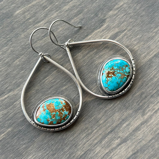 Sierra Bella Turquoise Hoop Earrings v1