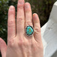 Natural Royston Turquoise Twist Ring