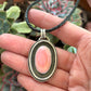 Pink Conch Shell Shadowbox Pendant