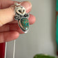 Patagonia Turquoise Laura Mears Owl Pendant with Succulents in Green