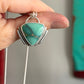 Desert Bloom Variscite Art Deco Pendant Small