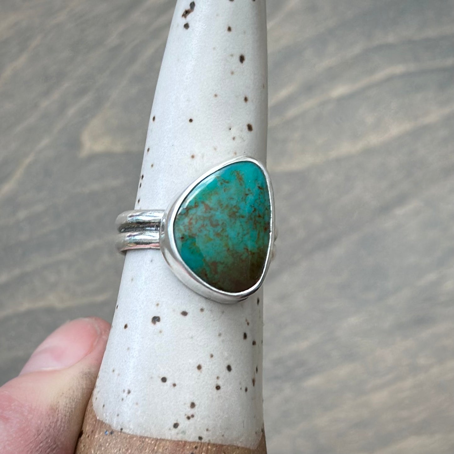 Evans Turquoise Ring in size 8-3/4