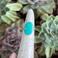 Kingman Gold Turquoise Ring in size 4.5