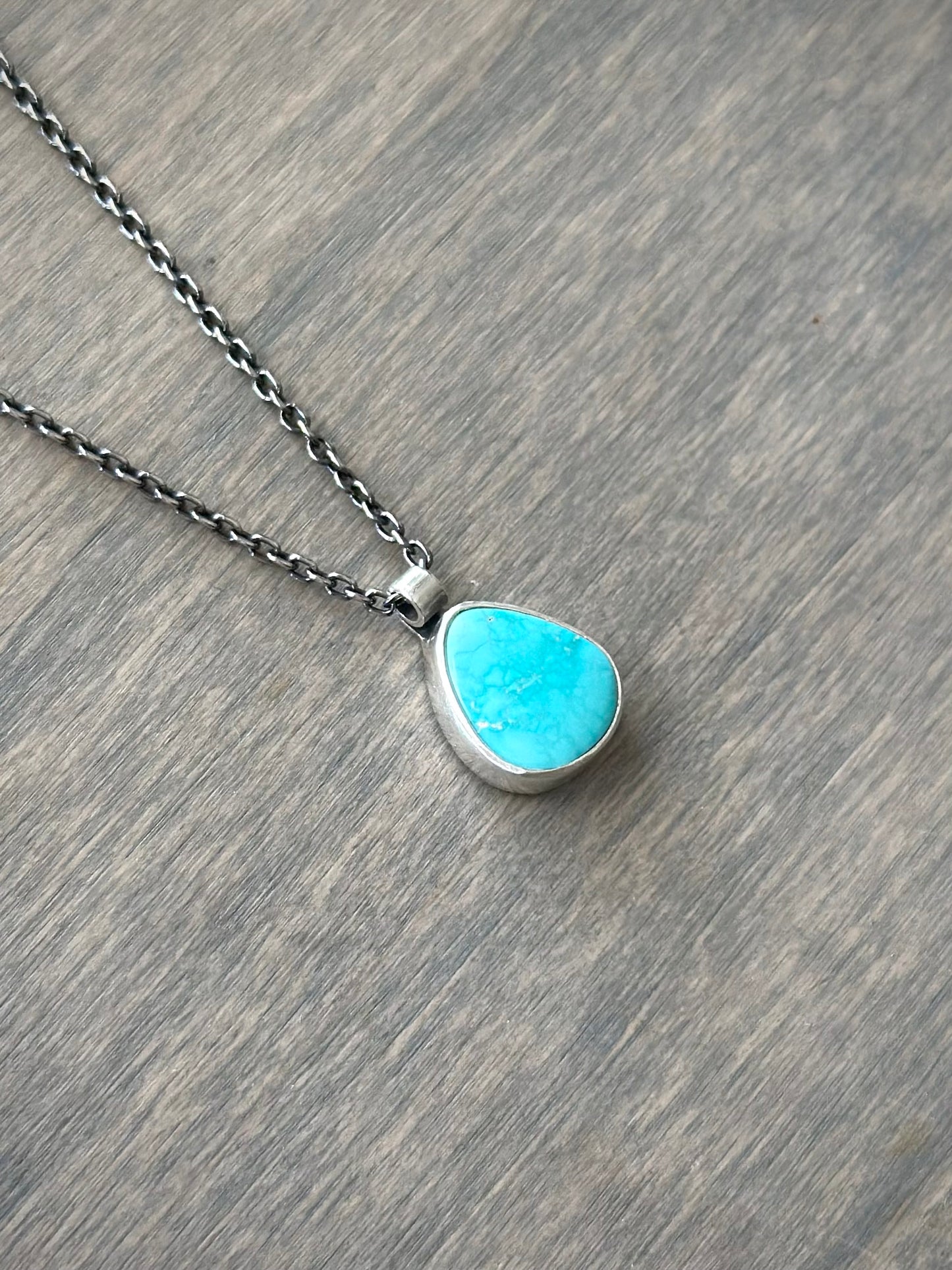 Fox Turquoise Pendant in Blue no. 4