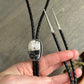 White Buffalo Bolo Tie in Black