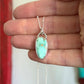 Royston Royal Blue Turquoise Necklace in pale green
