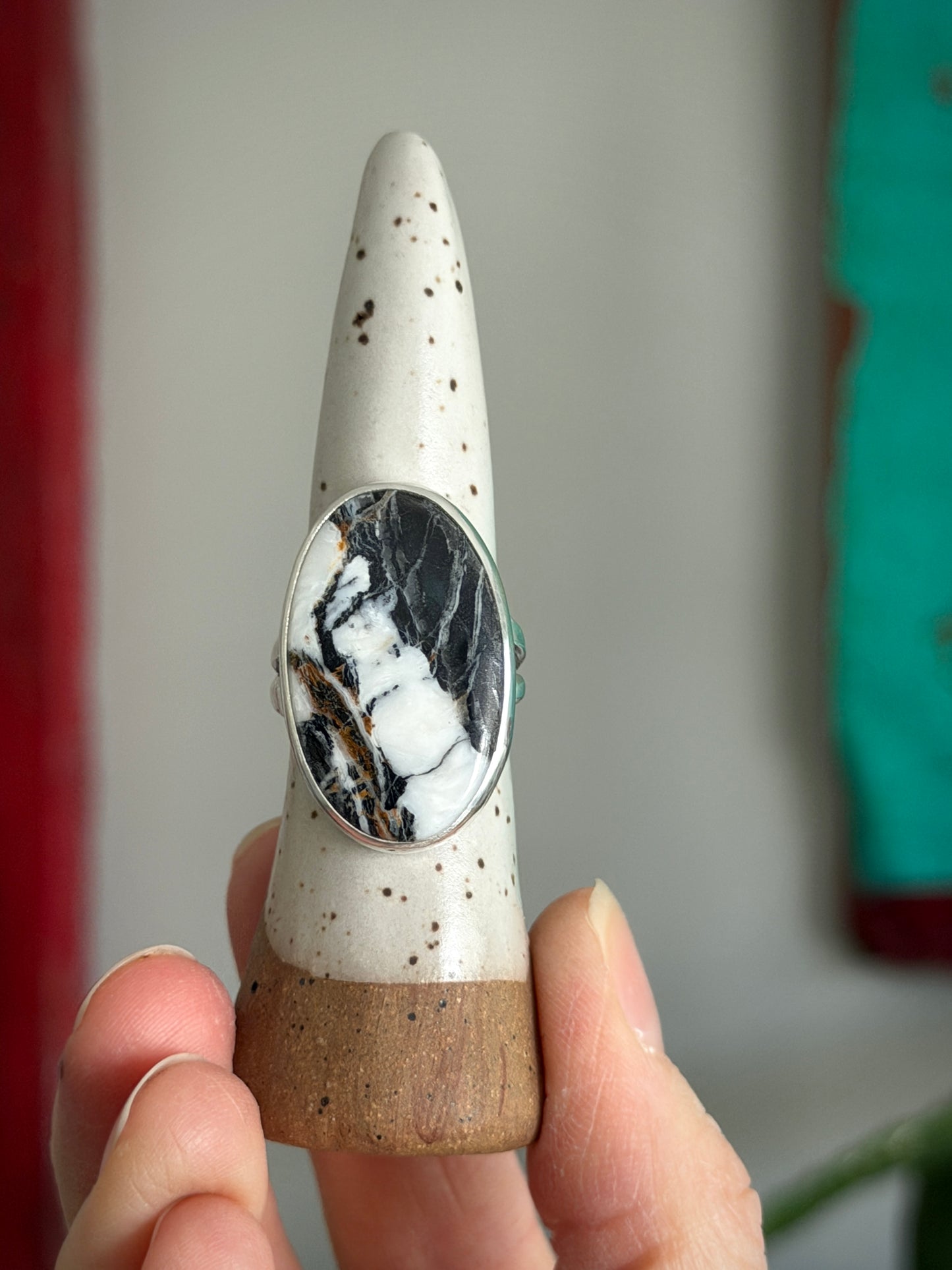 White Buffalo Ring in size 9